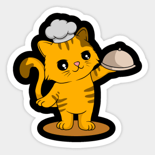 Chef Cat: Adorable Feline Serving Dish Collection Sticker